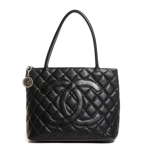 chanel black caviar tote|Chanel 2018 Caviar Quilted Timeless Tote .